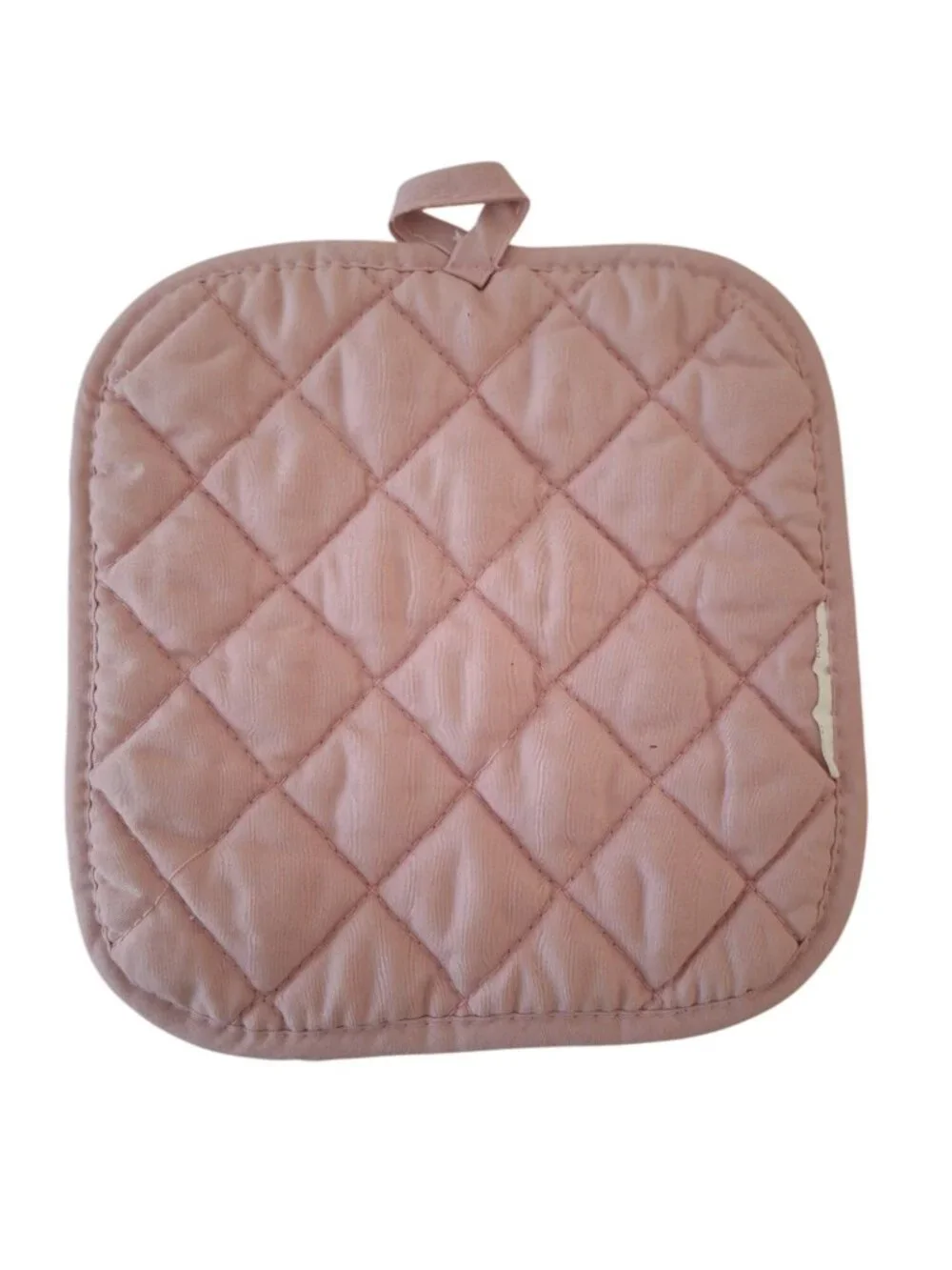 Christmas Gingerbread Potholder Pink Candy Cane Holiday Baking Cottagecore Decor
